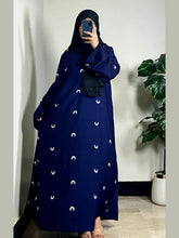 “Blue Moon Embroidered Abaya by Aurora”